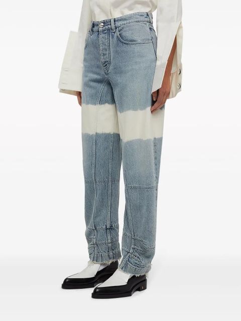 Jil Sander high-waist colour-block jeans - Blue