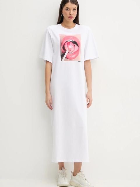 Fiorucci sukienka bawełniana Lollipop Mouth Print Maxi T-Dress - zdjęcie produktu nr 1