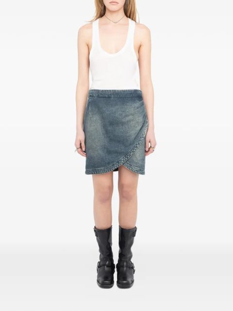 Zadig&Voltaire denim wrap mini skirt - Blue - zdjęcie produktu nr 1