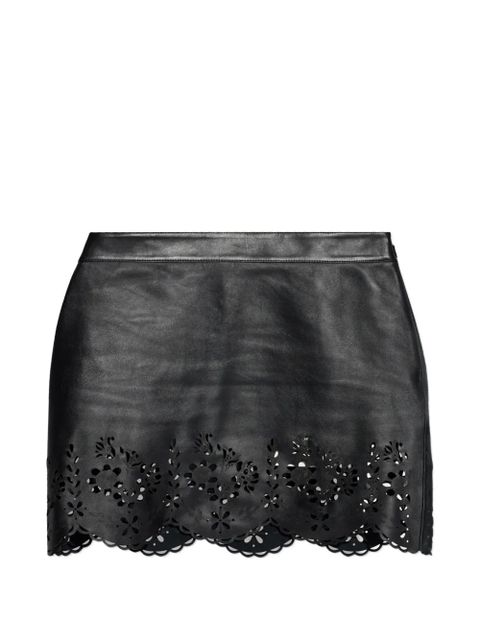 ISABEL MARANT floral laser-cut skirt - Black - zdjęcie produktu nr 1