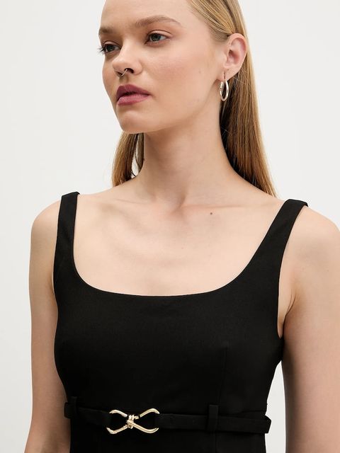 HUGO sukienka kolor czarny mini prosta 50552242