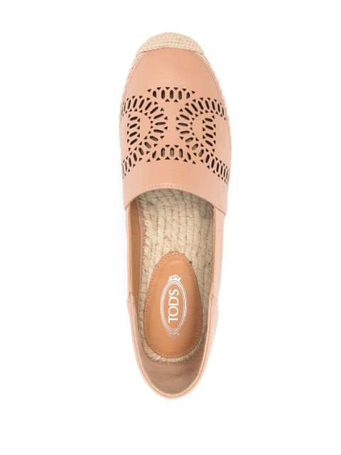 Tod's Kate leather espadrilles - Neutrals