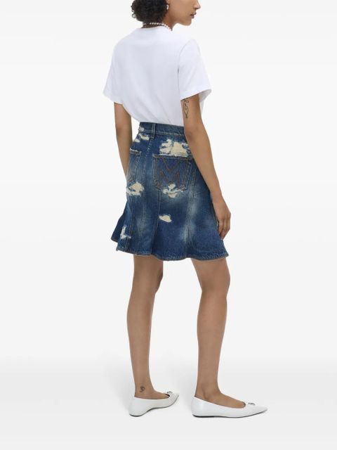 Marc Jacobs The Rip&Repair Fluted mini skirt - Blue
