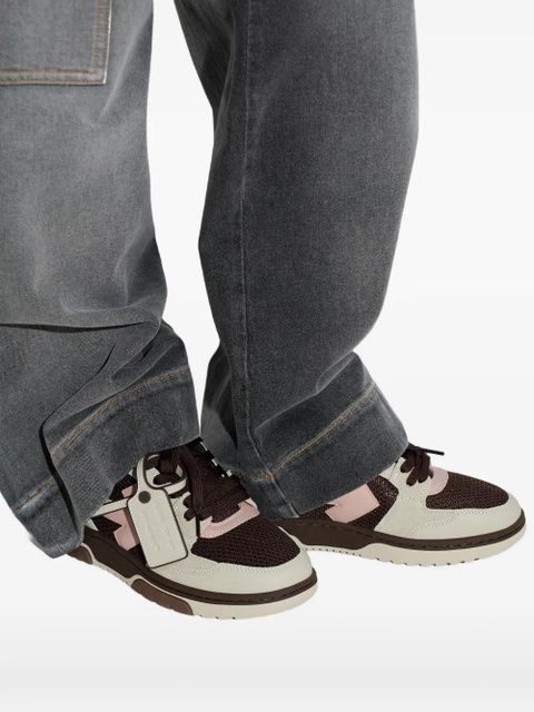 Off-White Out of Office arrow-motif panelled sneakers - Brown