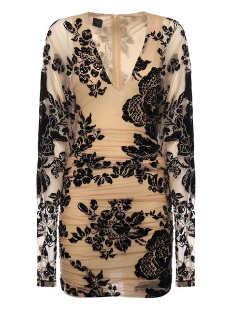 PINKO floral-pattern mini dress - Neutrals - zdjęcie produktu nr 1