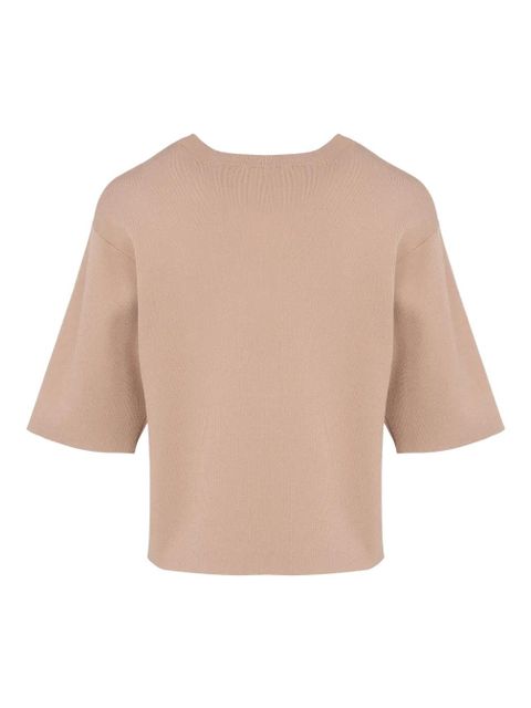 Yves Salomon knitted cropped T-shirt - Neutrals - zdjęcie produktu nr 2