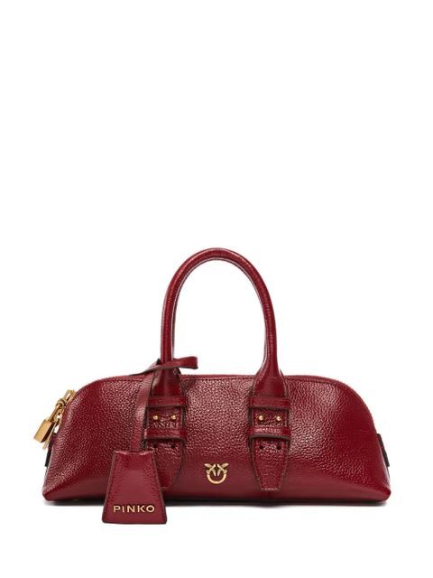 PINKO buckle-lock leather tote bag - Red - zdjęcie produktu nr 1