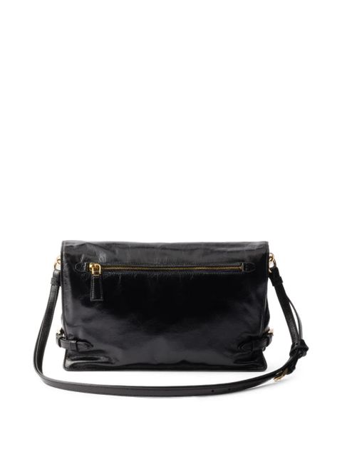 Prada medium leather shoulder bag - Black