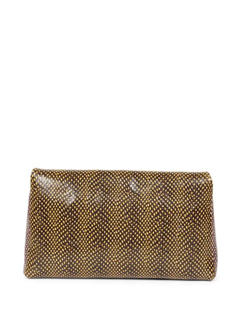 DRIES VAN NOTEN large envelope leather shoulder bag - Brown