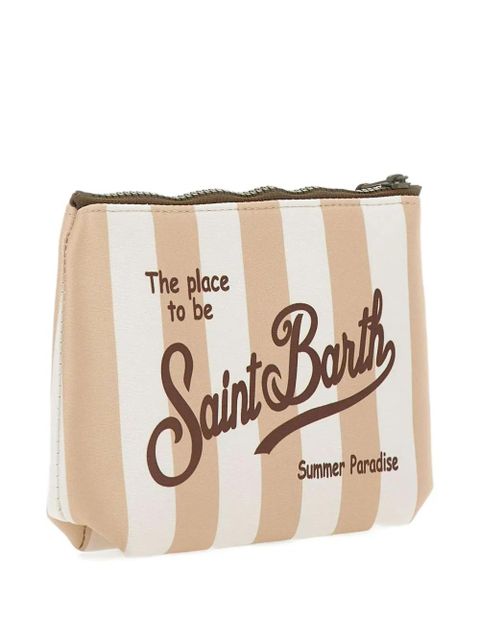 MC2 Saint Barth Aline Stripes Pop clutch bag - Neutrals