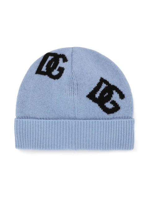 Dolce & Gabbana DNA logo-jacquard beanie - Blue - zdjęcie produktu nr 2