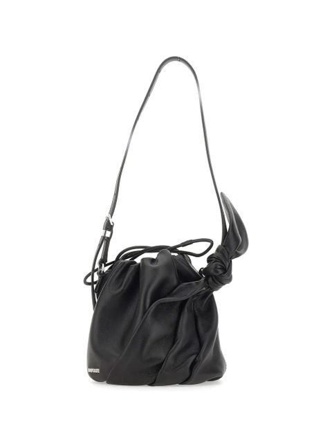 ROTATE BIRGER CHRISTENSEN mini Bon Bon knot-detail leather shoulder bag - Black - zdjęcie produktu nr 2