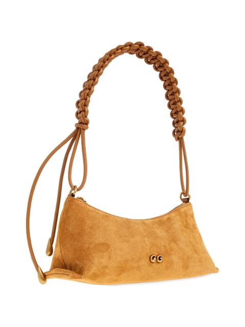 Cult Gaia OSA braided-handle suede shoulder bag - Orange