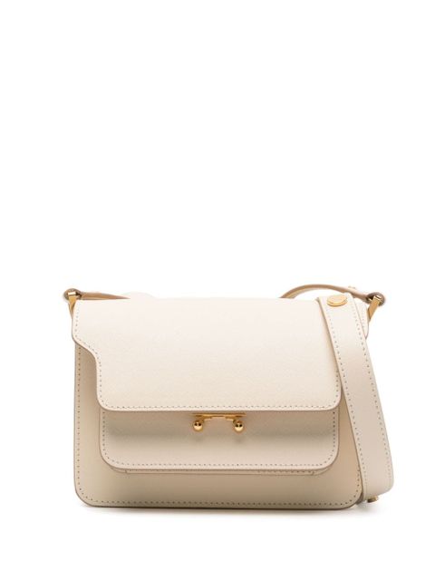 Marni Trunk leather cross body bag - Neutrals