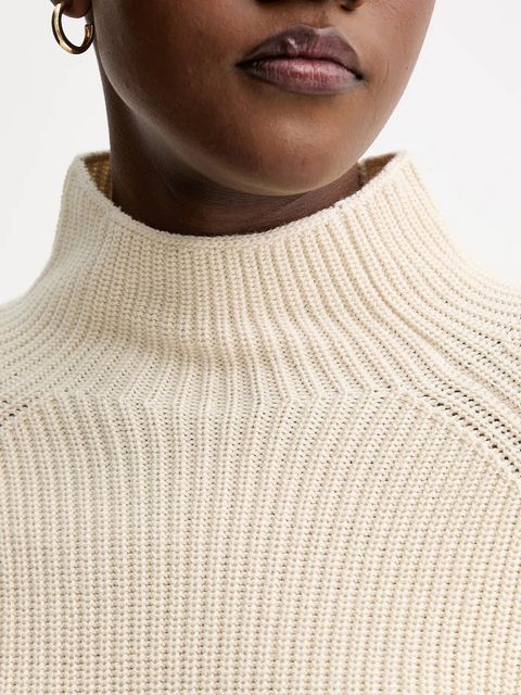 Marc O'Polo sweter bawełniany kolor beżowy z półgolfem M09605960009