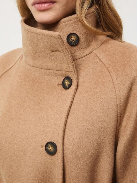 Medicine płaszcz wełniany damski kolor beżowy