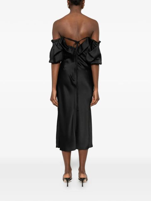 Alexander McQueen strapless midi dress - Black