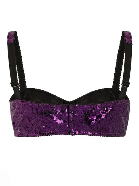 Dolce & Gabbana sequinned bra - Purple - zdjęcie produktu nr 2