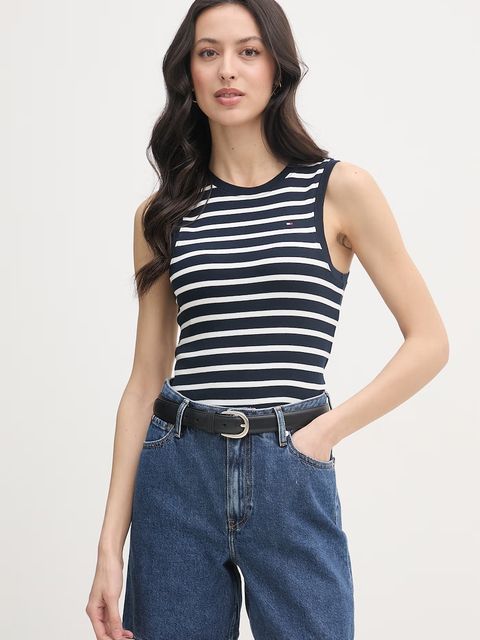 Tommy Hilfiger top damski bawełniany - zdjęcie produktu nr 2