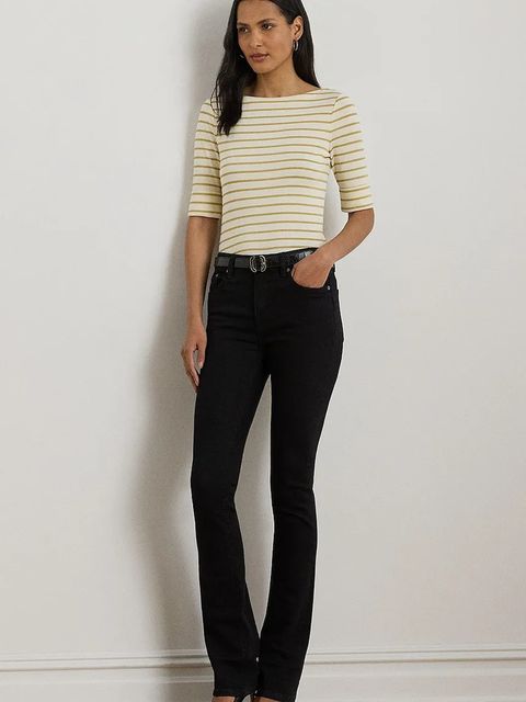 Lauren Ralph Lauren t-shirt damskie kolor beżowy 200980044