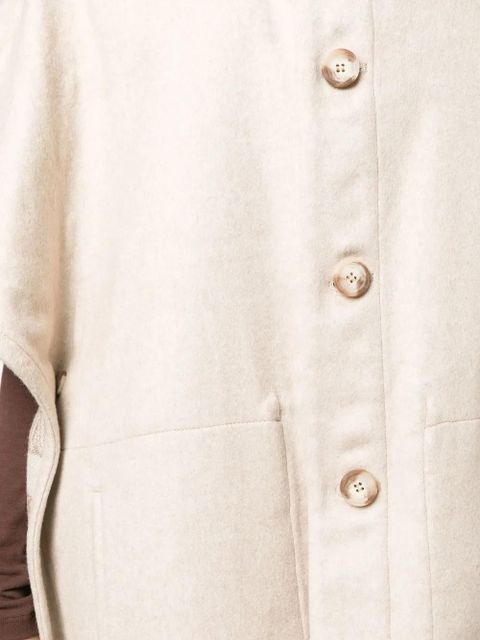 Max Mara Enica reversible monogram-pattern coat - Neutrals