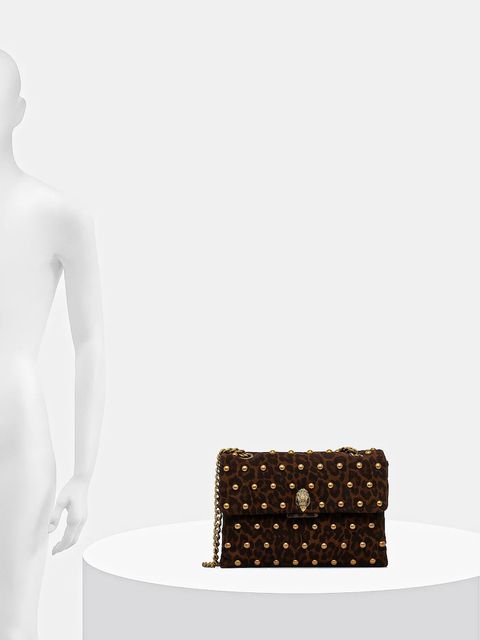 Kurt Geiger London torebka zamszowa KENSINGTON kolor brązowy 5023035289