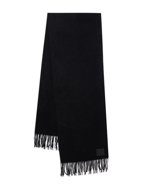 ANINE BING Augustina fringed wool scarf - Black - zdjęcie produktu nr 1