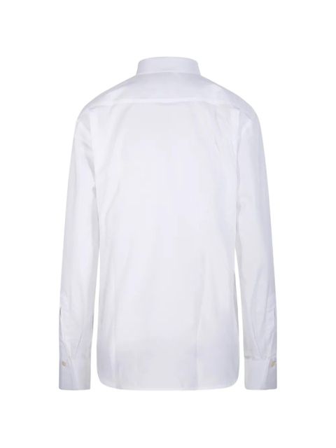 Victoria Beckham long-sleeve pleated shirt - White - zdjęcie produktu nr 2
