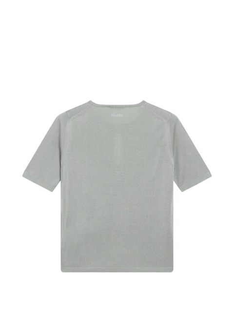 Max Mara keyhole-detail T-shirt - Green - zdjęcie produktu nr 2