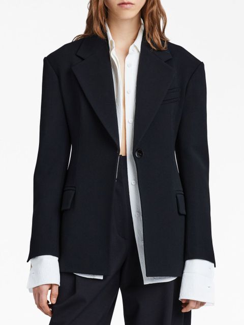 Proenza Schouler tailored slim-cut blazer - Black
