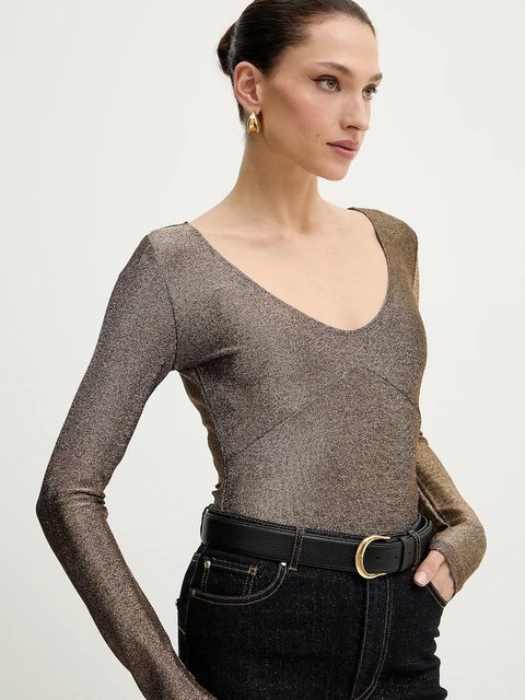 Morgan body damska kolor złoty gładka THRUDY