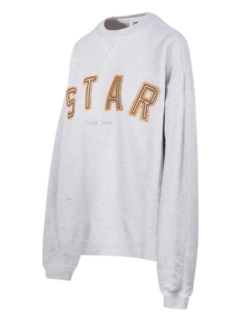 Golden Goose lettering-appliquéd sweatshirt - Grey - zdjęcie produktu nr 2