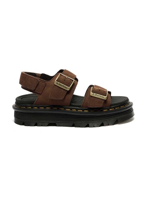 Dr. Martens sandały na platformie damskie nubukowe ZebZag Sandal - zdjęcie produktu nr 1