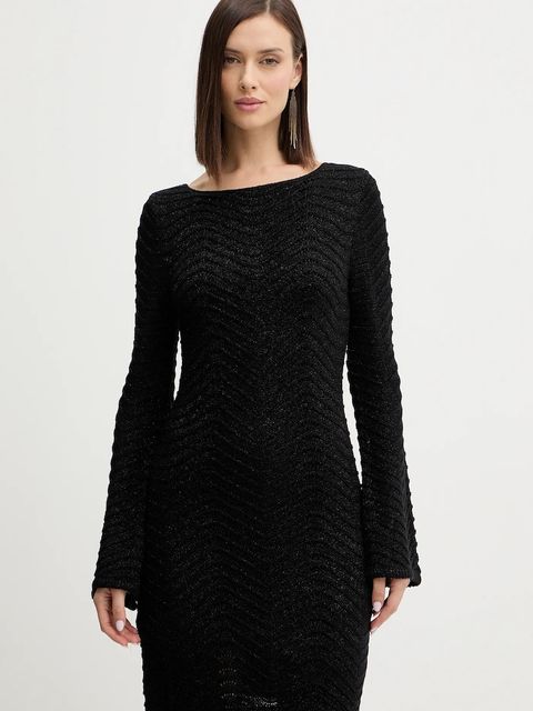 Guess sukienka CHEVRON kolor czarny mini prosta W5BK83 Z0192 - zdjęcie produktu nr 1