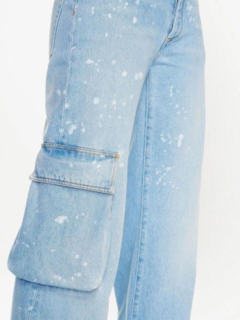 Off-White Toybox Painted wide-leg jeans - Blue