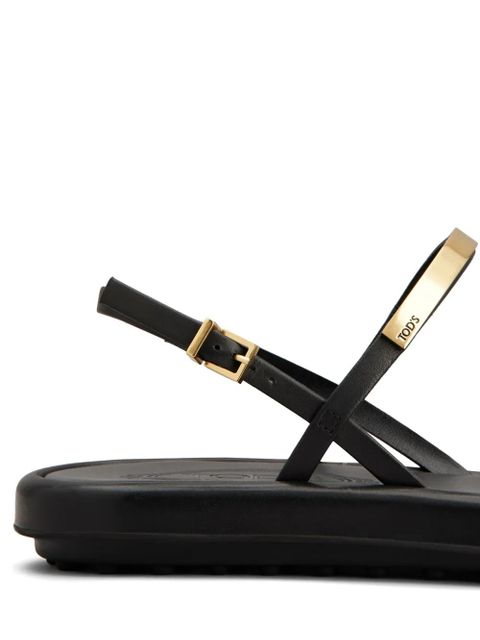 Tod's leather sandals - Black