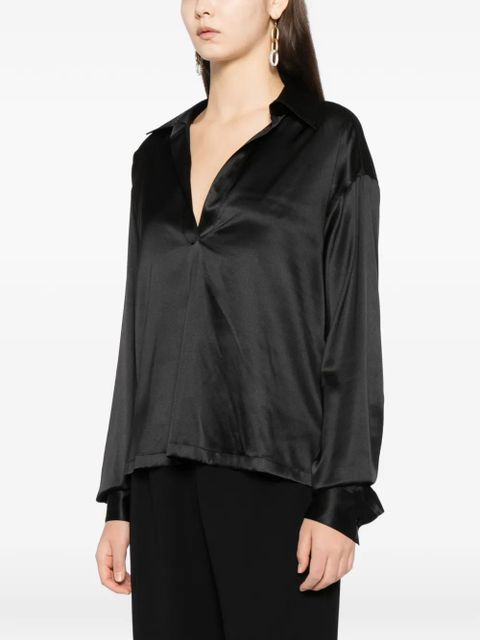 TOM FORD satin blouse - Black - zdjęcie produktu nr 2