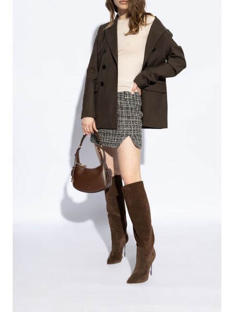 Casadei 100mm Blade suede boots - Brown