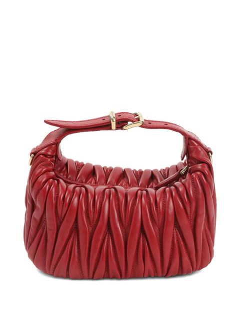 Miu Miu Matelasse leather tote bag - Red