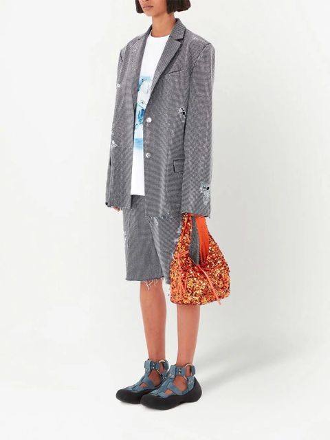 JW Anderson studded cotton shorts - Grey - zdjęcie produktu nr 2