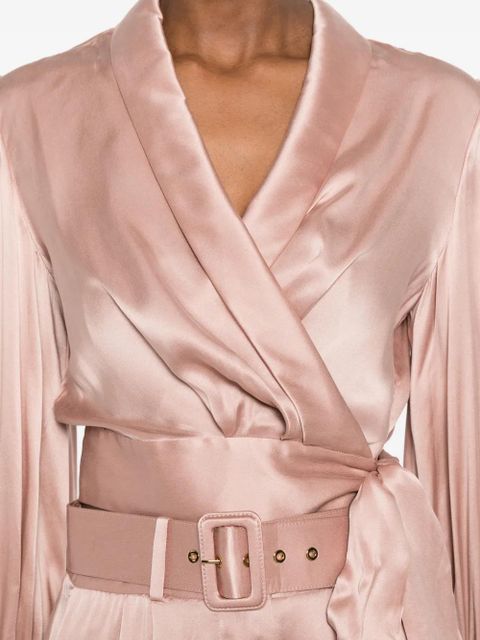 ZIMMERMANN wrap-design blouse - Pink