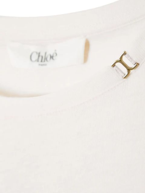 Chloé boat-neck T-shirt - White