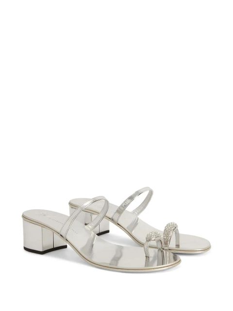 Giuseppe Zanotti Ring sandals - Silver - zdjęcie produktu nr 2