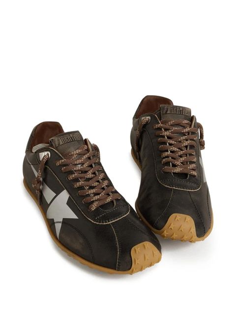 Golden Goose Marathon Speed leather logo-printed sneakers - Brown - zdjęcie produktu nr 2