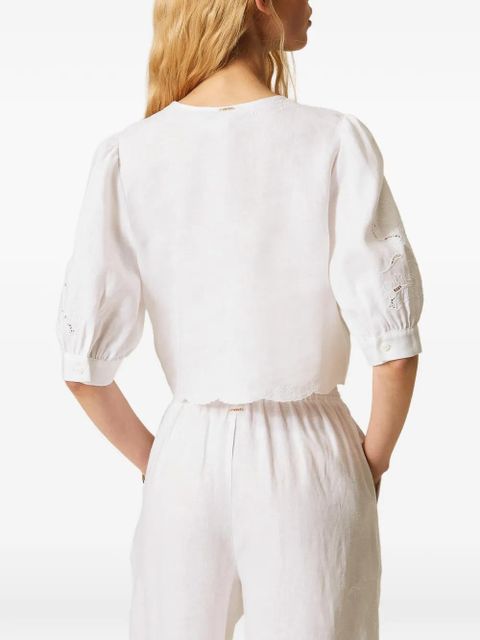 TWINSET linen shirt - White