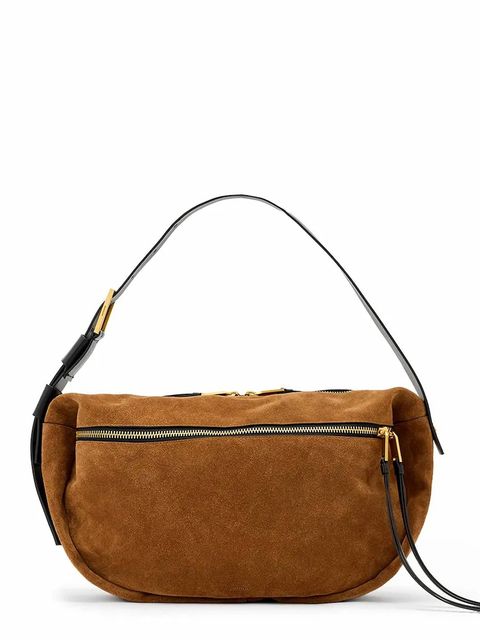 AllSaints torebka zamszowa - zdjęcie produktu nr 1