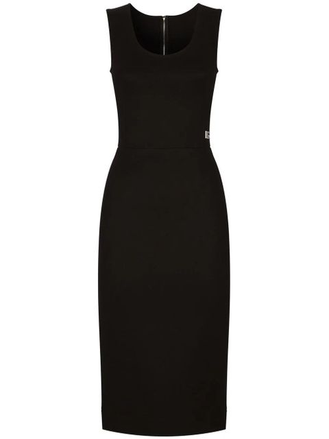 Dolce & Gabbana Milano-rib sleeveless midi dress - Black - zdjęcie produktu nr 1