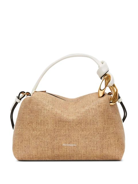JW Anderson small JWA Corner leather tote bag - Neutrals