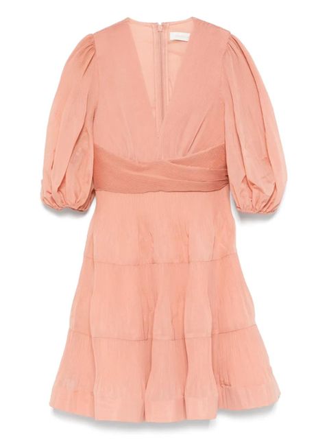 ZIMMERMANN pleated mini dress - Pink - zdjęcie produktu nr 1