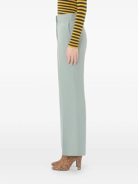 Valentino Garavani flared wool trousers - Green